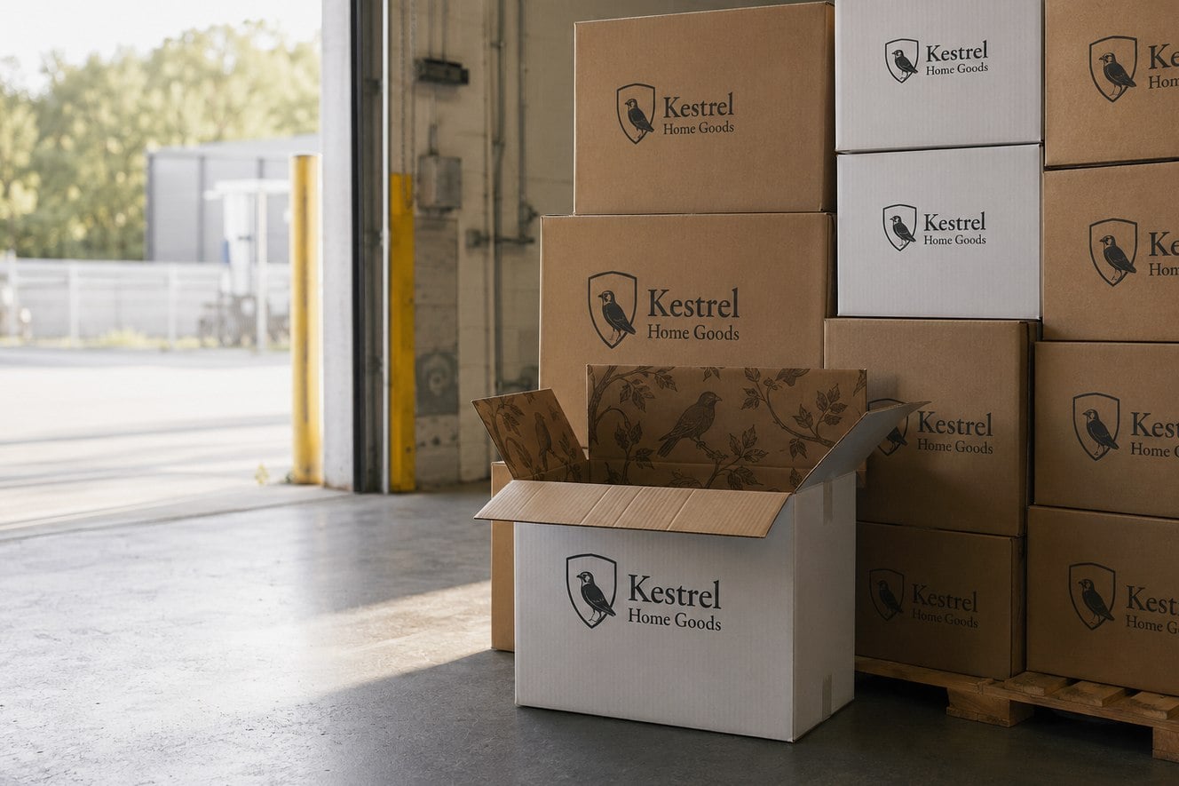 Custom printed corrugated boxes with logo