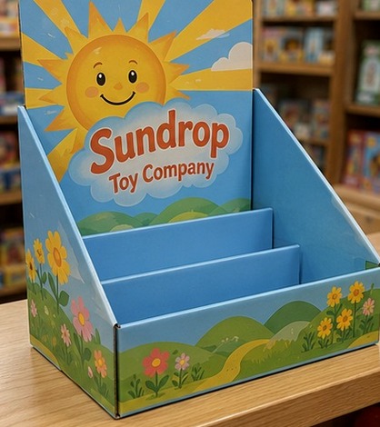 Customized corrugated boxes for retail and displays